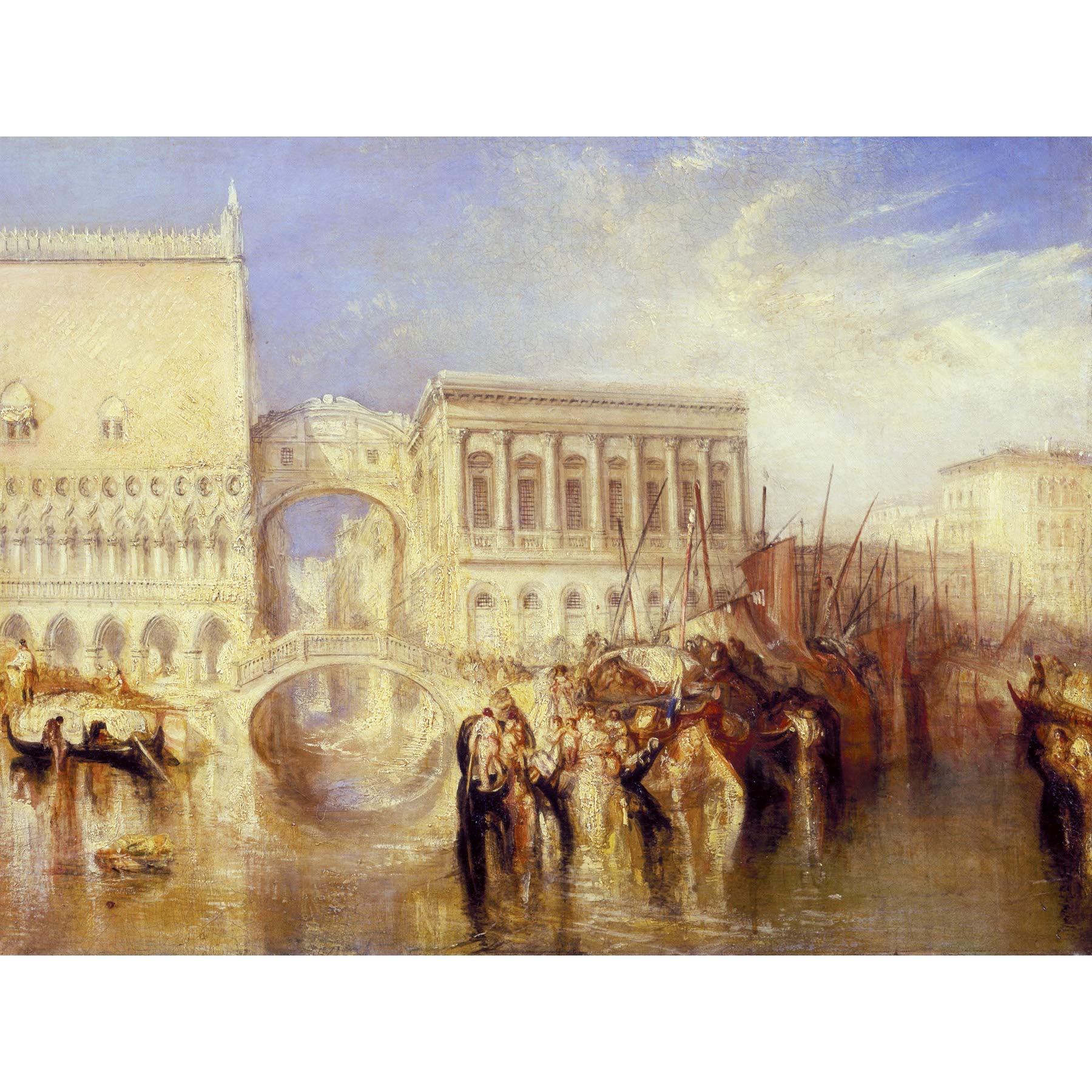 Turner Venice The Bridge Of Sighs Large Wall Art Print Canvas Premium Poster Mural