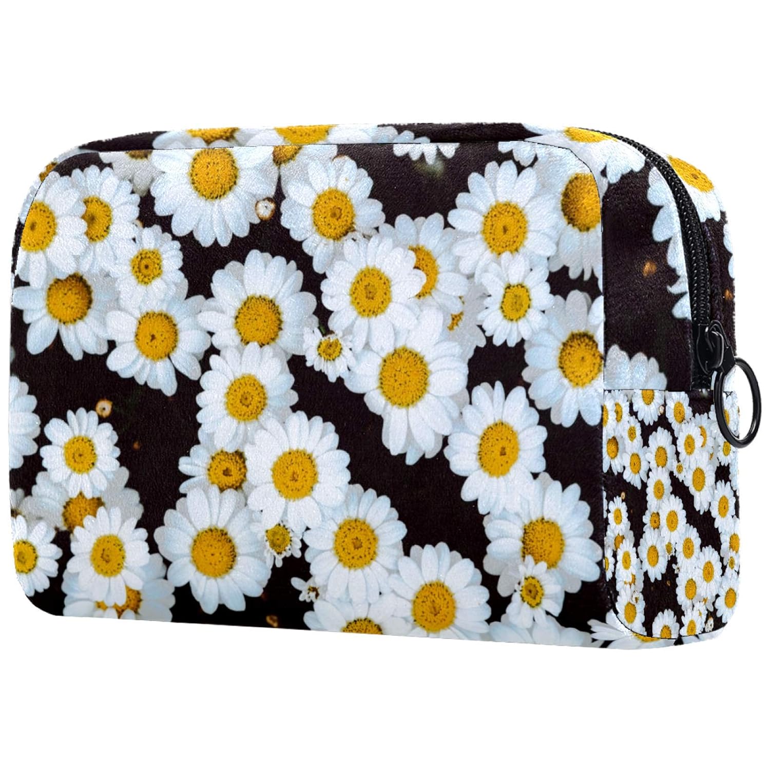 Cosmetic Bag for Women, Flowers Chamomile Daisy Makeup