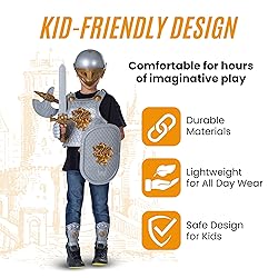 Dress Up America - Kids Knight Armor Costume Set