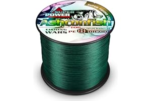 Ashconfish Braided Fishing Line- 8 Strands Super Strong PE Fishing Wire-100M/109Yards-300M/328Yards-500M/547Yards-1000M/1093Yards -6lb 8lb to 300lb-Abrasion Resistant-Zero Stretch- Multiple Colors