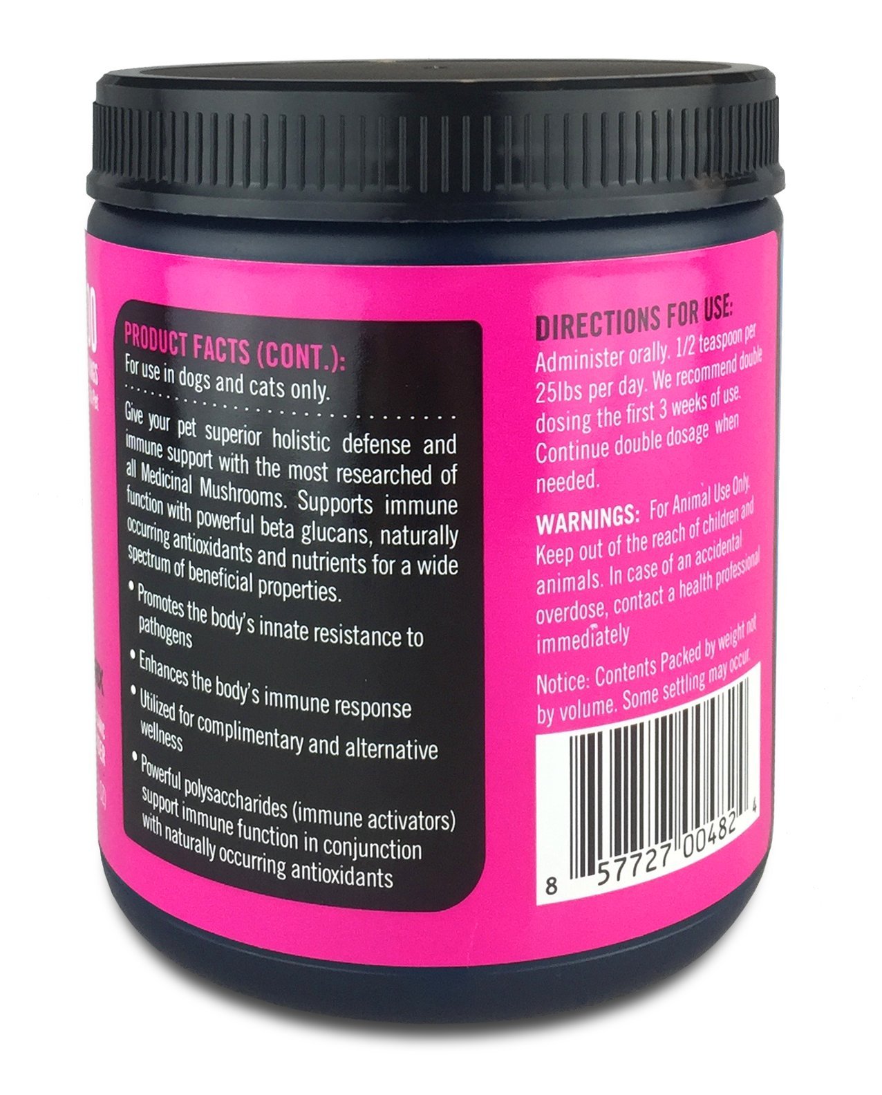 Canine Matrix Organic Mushroom Supplement for Dogs and Cats, Turkey