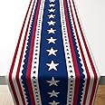 OHOME 4th of July Decorations - Patriotic USA Stars Table Runner for Home | Memorial Day Decorations - Fourth of July Accesso