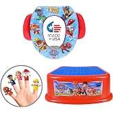 Nickelodeon PAW Patrol "Calling All Pups" 3 Piece Must Have Potty Training Set - Soft Potty Seat, Step Stool, Finger Puppets - Boy Potty Training