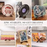ANBOXIT Plate Stand 6.5 Inch Display Wooden Photo Frame Holder view 6