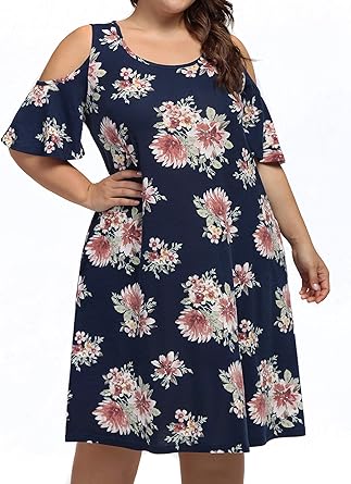 plus size t shirt swing dress