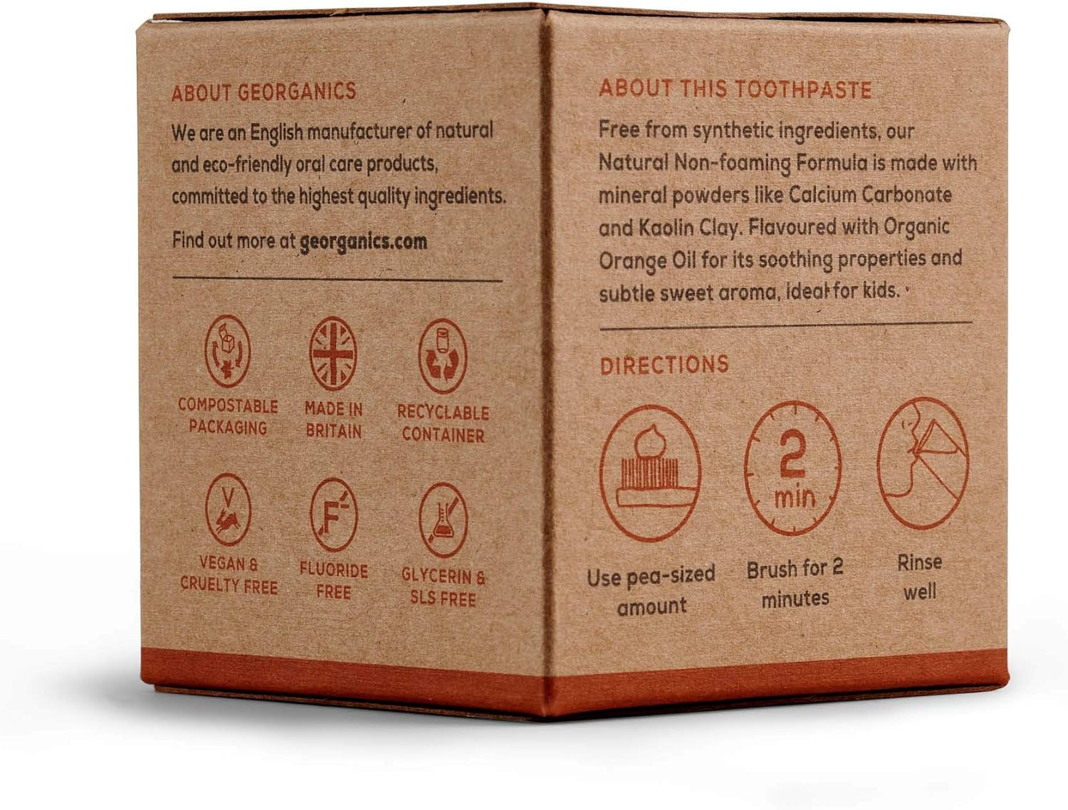 Georganics Mineral Toothpaste, Fluoride, SLS & Glycerine Free - Image 3