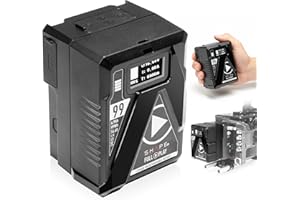 SHAPE Mini V Mount Battery 99Wh/6900 mAh – Compact V-Mount Battery with USB-C PD, D-Tap & LED Display – Travel-Ready Power fo