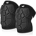 HiRui Flexible Knee Pads for Wrestling with Thick EVA Foam Padding | Anti-Slip Adjustable Collision Avoidance Knee Brace for Men Women Kids Dancers Volleyball Basketball Gardening (Black, Medium)