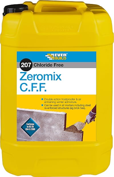 Everbuild 207 Zeromix CF CFF Frostproofer Air Entraining Mortar Admixture 25L