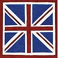 Caspari Union Jack Paper Cocktail Napkin, 40 Count