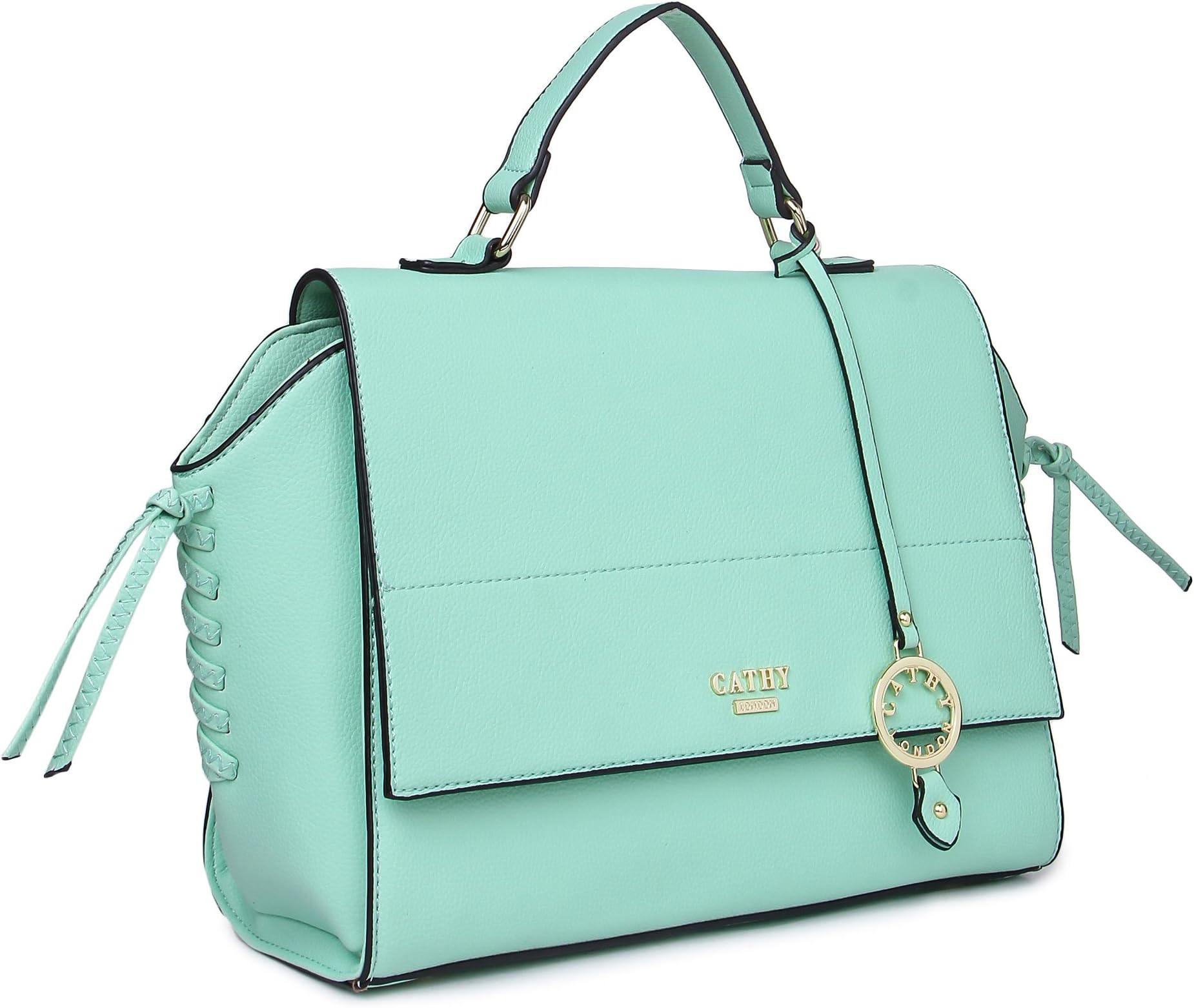 CATHY LONDONWomen's Handbag, Material- Synthethic Leather, Colour- Turquoise