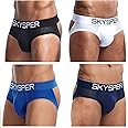 SKYSPER Men's Jockstrap Breathable Mesh 2pcs 3pcs 4pcs Jock Strap Male Underwear, Athletic Supporters for Men
