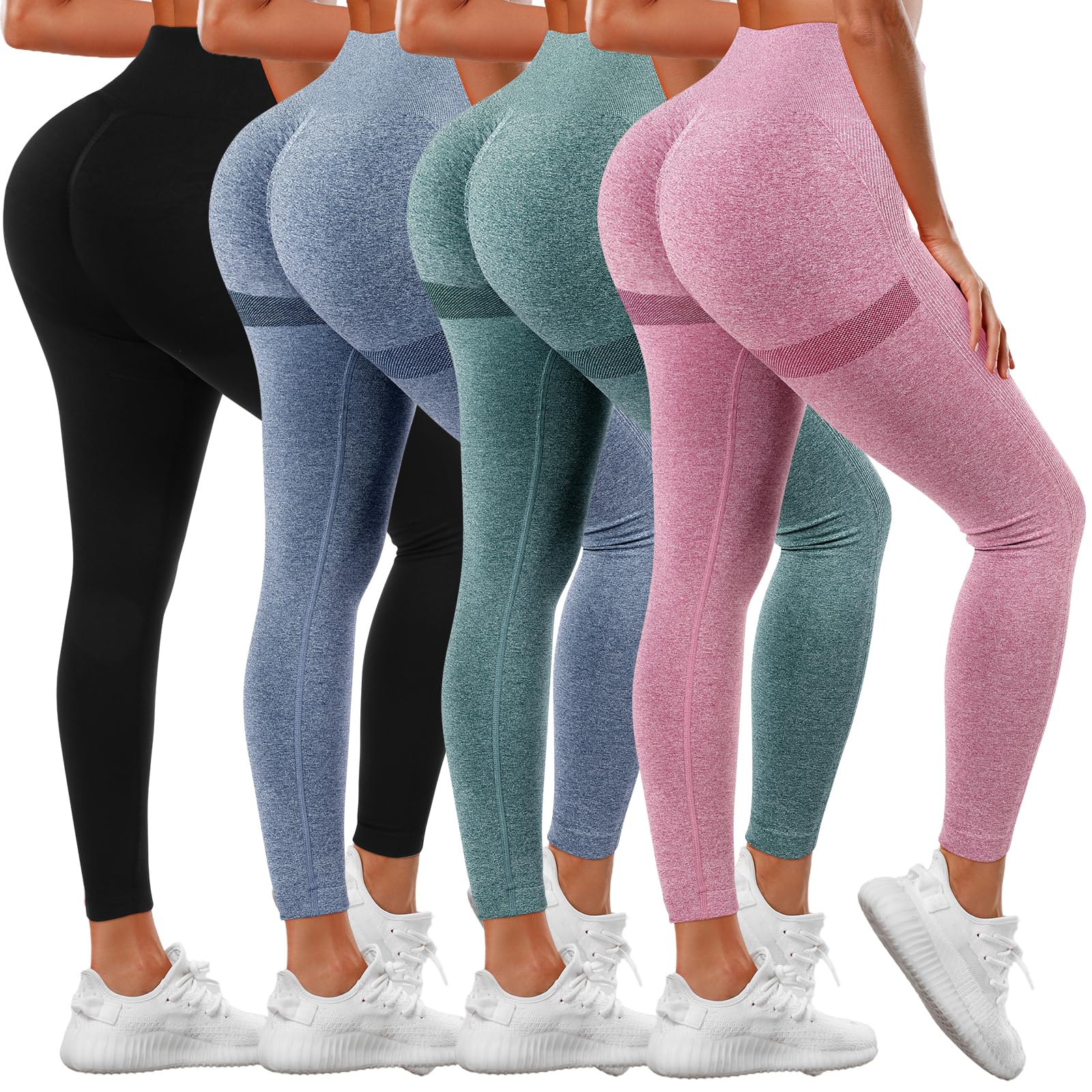 Butt Lifting Workout Leggings For Women Seamless High Waisted Yoga Pants