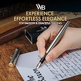 Wordsworth & Black Fountain Pen Set 18K Gilded Bent Nib Gift Box view 2