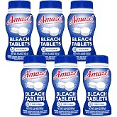 AMAZE Ultra Concentrated Bleach Tablets &ndash; Original Scent [CASE- 6 bottles] | For Laundry Toilet and Multipurpose Home Cleaning. No Splash, No Spills. Liquid Bleach Alternative. Compact &amp; Easy to Use.