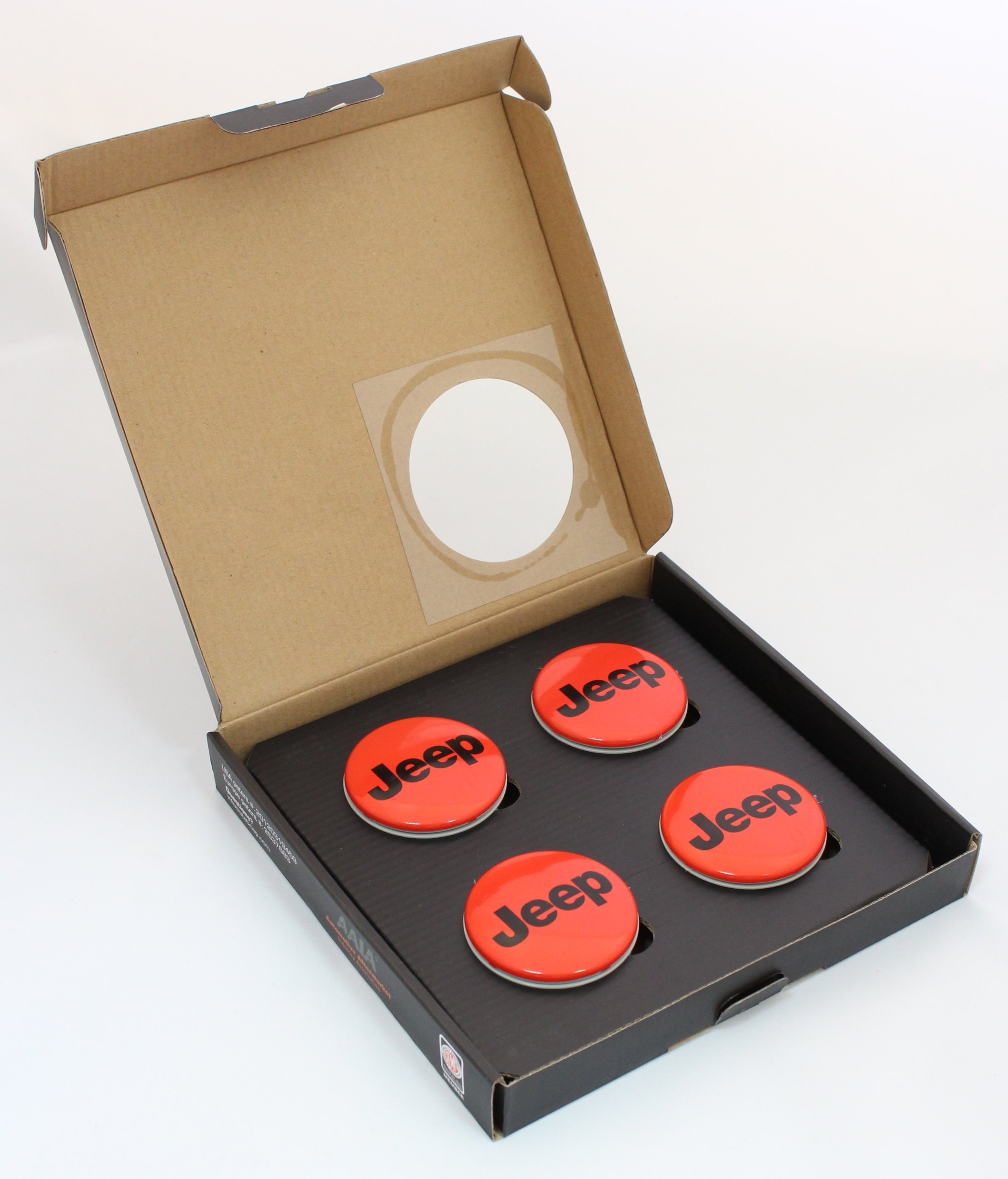 Jeep Center Wheel Cap Hub Floating Self Leveling with Red Logo 63.5 mm Buy Online in UAE