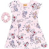 Paw Patrol Marshall Chase Skye Girls Skater Dress and Scrunchie Toddler to Little Kid