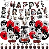 Drum Party Supplies Music Birthday Party Decorations Includes Drums Happy Birthday Banner Cake Topper Cupcake Toppers Balloons Centerpieces for Drummers Birthday Baby Shower Decorations