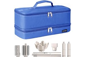 ZRRAJOY Double Layer Storage Case For Shark Flexstyle, Travel Carrying Case For Shark 430/440 Flexstyle, Organizer Bag For Shark Flexstyle/Dyson Airwrap Styler Attachments