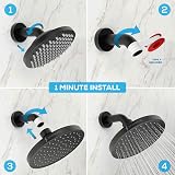 SparkPod Fixed Shower Head High Pressure Rain Brushed Nickel view 3