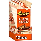 REESE'S Plant Based Oat Chocolate Confection Peanut Butter Cups, Candy Packs, 1.4 oz (12 Count)