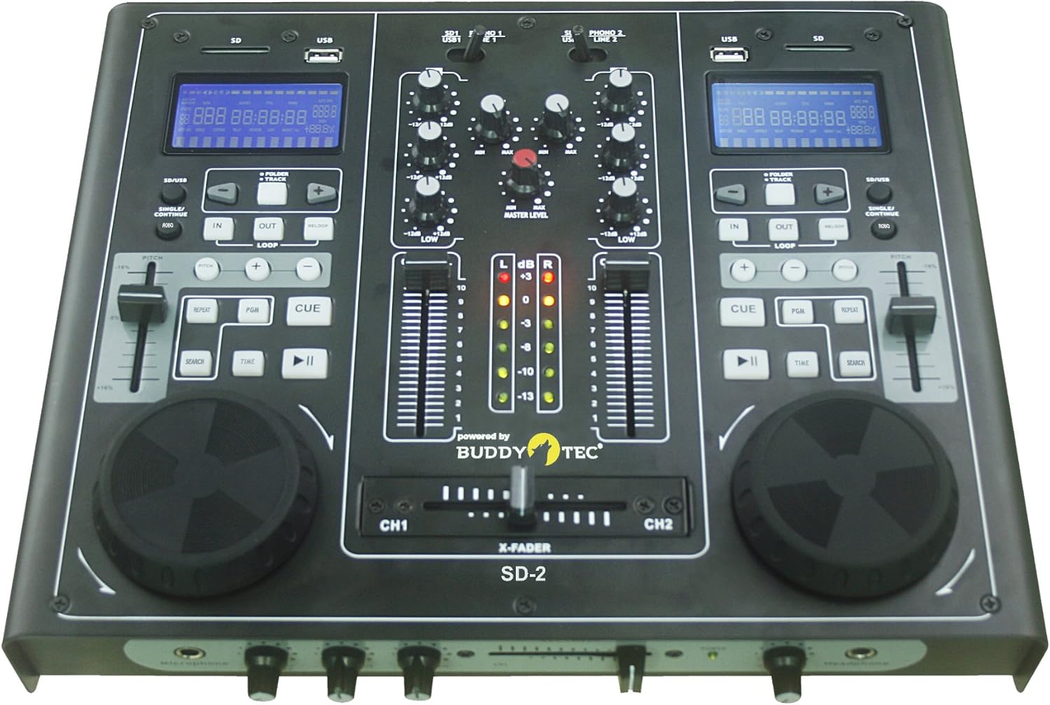 DJMIXER PLAYER MP3WORKSTATION MIT 2 x USB + 2 x SD Amazon.de