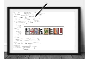 Katie Doodle Farewell Party Decorations - Creative Goodbye Card or Guest Book Alternative - Great Moving Going Away Party Supplies Gift for Coworker Men Women Adults - 11x17 Wall Art Poster [Unframed]