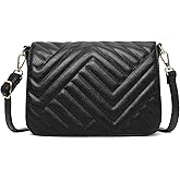 SENDEFN Quilted Leather Crossbody Bags for Women Ladies Shoulder Purse Satchel HandBag with Chain Trendy Strap