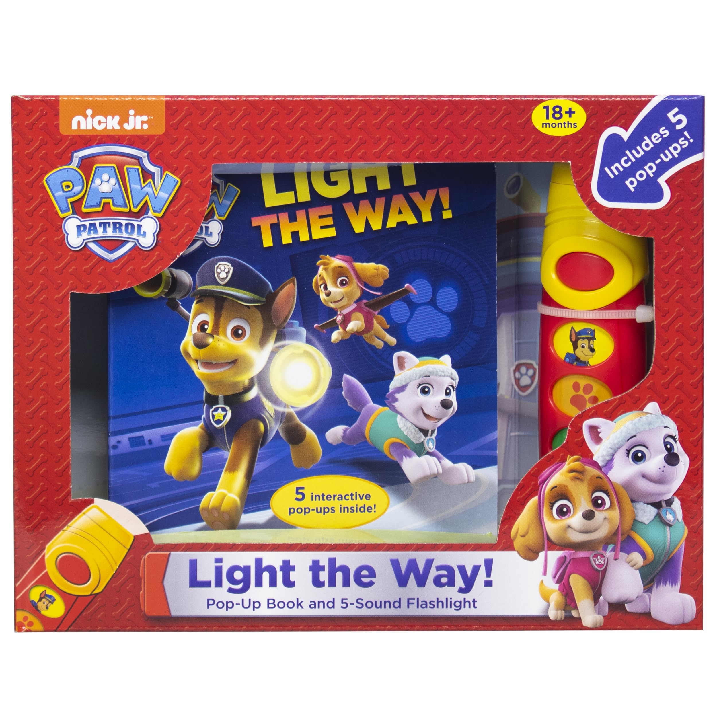 Photo 1 of *LIGHT DOES NOT FUNCTION* Nickelodeon PAW Patrol - Light the Way! A Little Flashlight Adventure Sound Book - PI Kids