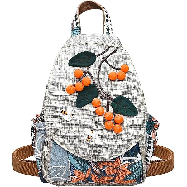 3000 Cotton Small Backpack Purse Fashion Hand Knitting Mini Casual Chest Amazon.com: POPUCT Cotton Small Backpack Purse Fashion Hand  main image 4