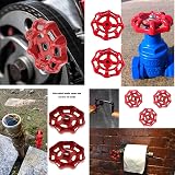 TOP-VIGOR 77mm Iron Faucet Wheel Handle Valve 8x8mm Replacement Gate Valve Hose view 5