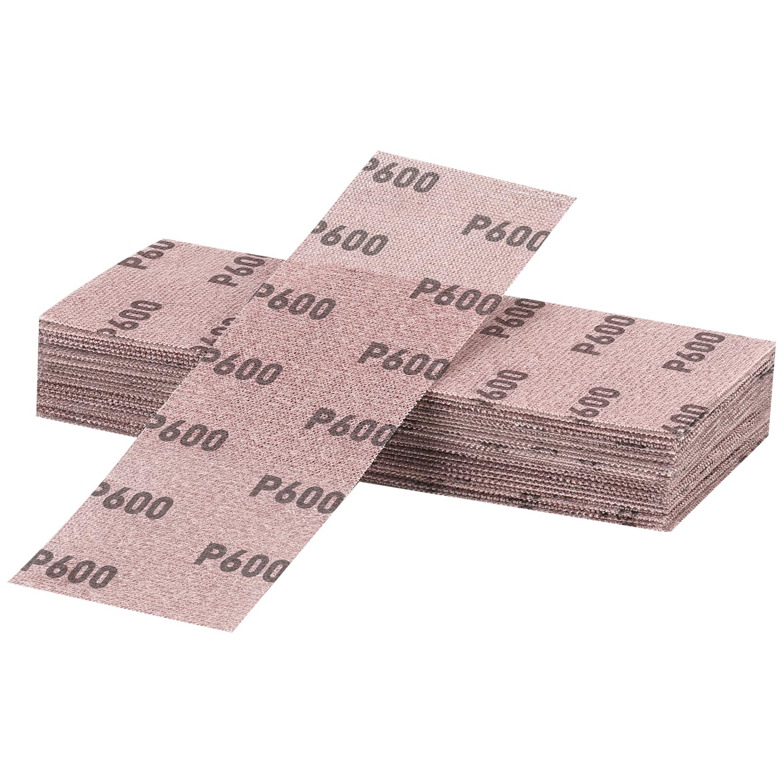 Sruhrak Mesh Sanding Strips 80 X 230mm，25 Pieces Professional Sanding Mesh with P600 Grit, For Hand Sanding, Orbital Sanders and Hand Sanding Block