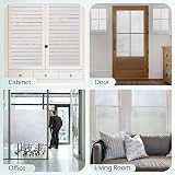 DOWELL Window Film Privacy 90x400cm Frosted Stripe Static Cling Glass Vinyl view 8