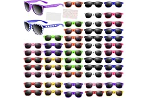 MEEZY 20/30/40/50/60/70/80/100Pcs Kids Sunglasses Bulk Neon Sunglass for Kids Boy Girl UV400 Protection Birthday Summer Party