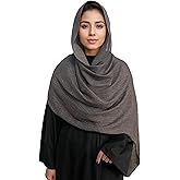 MiaoChoice Lightweight Cotton Linen Feel Scarf Shawl Wrap Hijab for Women, Travel Fall Winter Gift