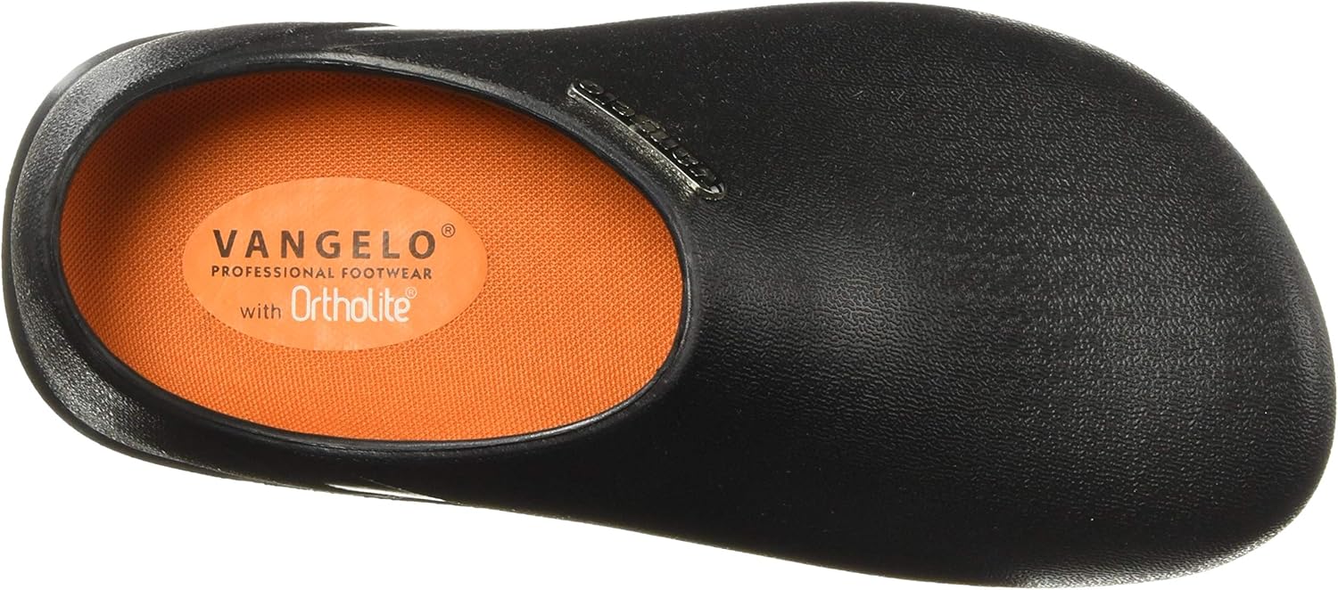 VANGELO Professional Slip Resistant Clog Men Work Shoe Nurse Shoe Chef Shoe Carlisle Black White Lime Multi Color: Shoes