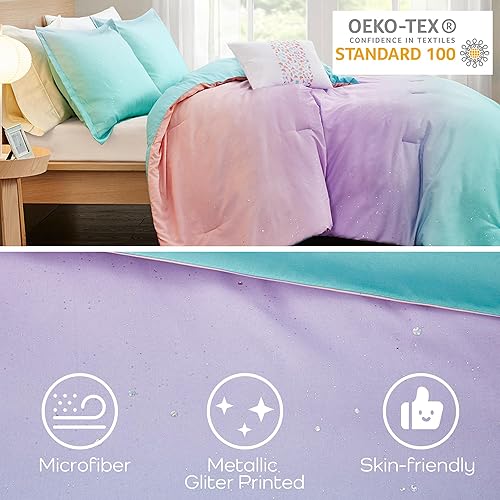 Mi Zone Twin Comforter Set Reversible Bed Comforter Metallic