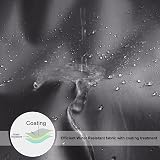 EurCross Charcoal Cloth Shower Curtain 180x180cm Quick Dry Water-Repellent view 3