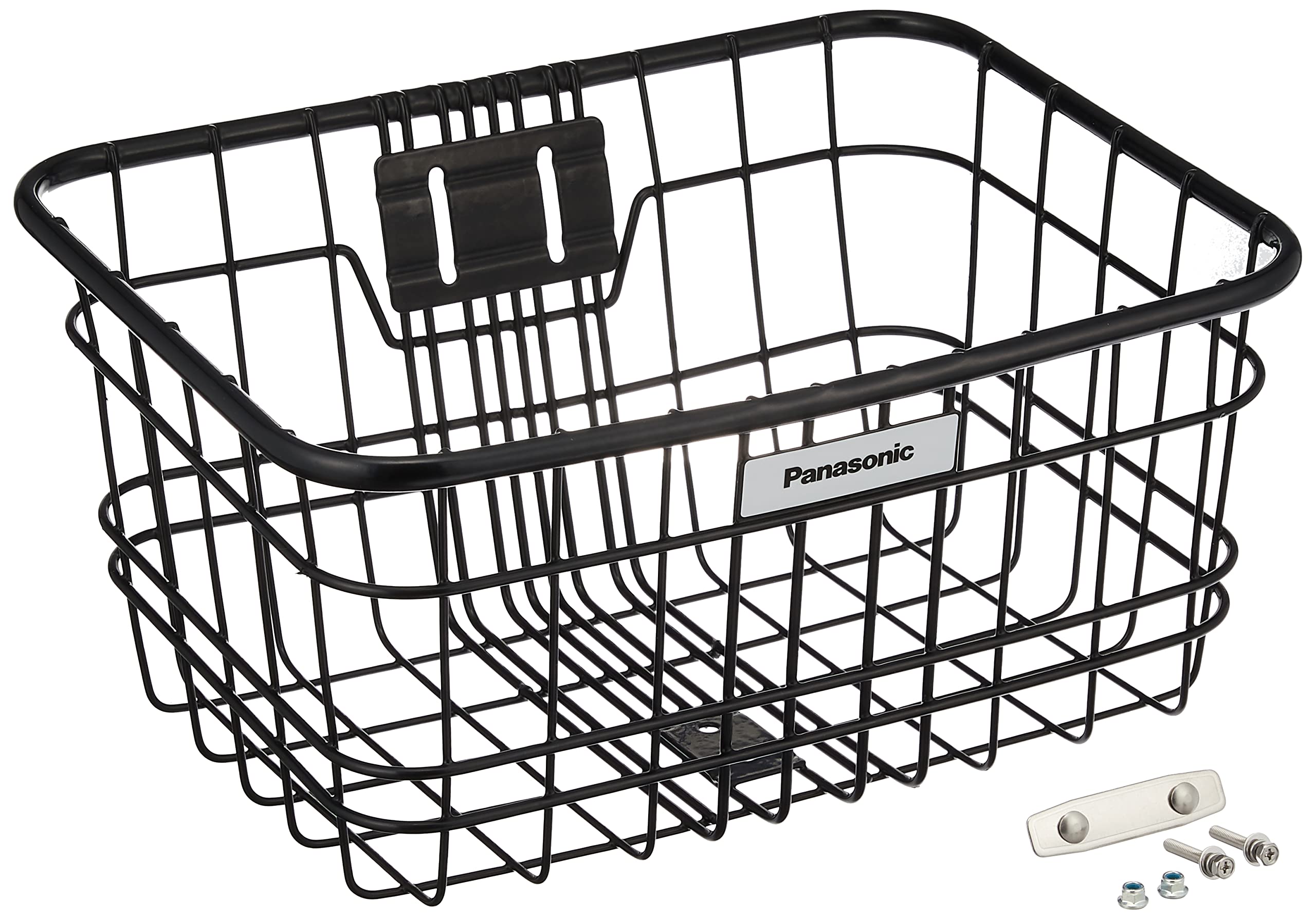 パナソニック(Panasonic) カゴ 前カゴ フロントバスケット 自転車 ブラック 幅390×奥行300×高さ200mm NCB2187S商品画像