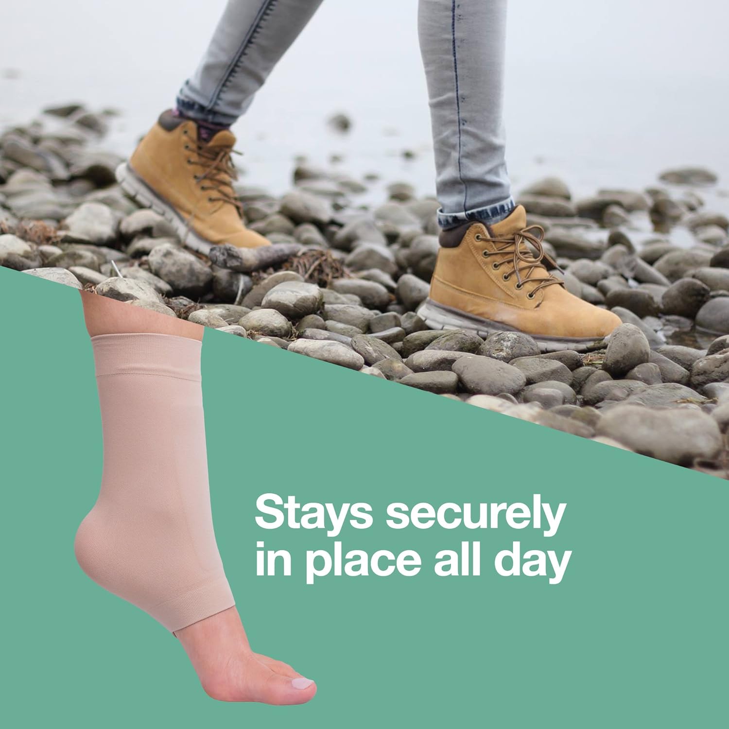 ZenToes Padded Skate Socks for Lace Bite Protection - 1 Pair - for Hockey, Skating and Tall Boots: Health & Personal Care