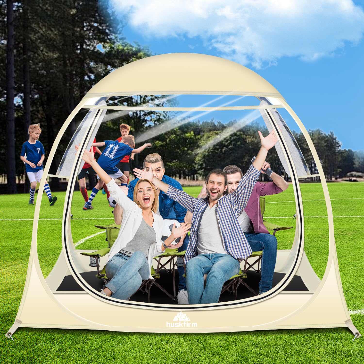 Sports Tent Clear Bubble Tent All Weather 1-4 Person Sport Shelter for ...