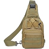 ATBP Small Tactical Sling Backpack Bag for Men Military Shoulder Bag Pack EDC Crossbody Bag for Hiking 7 Liters