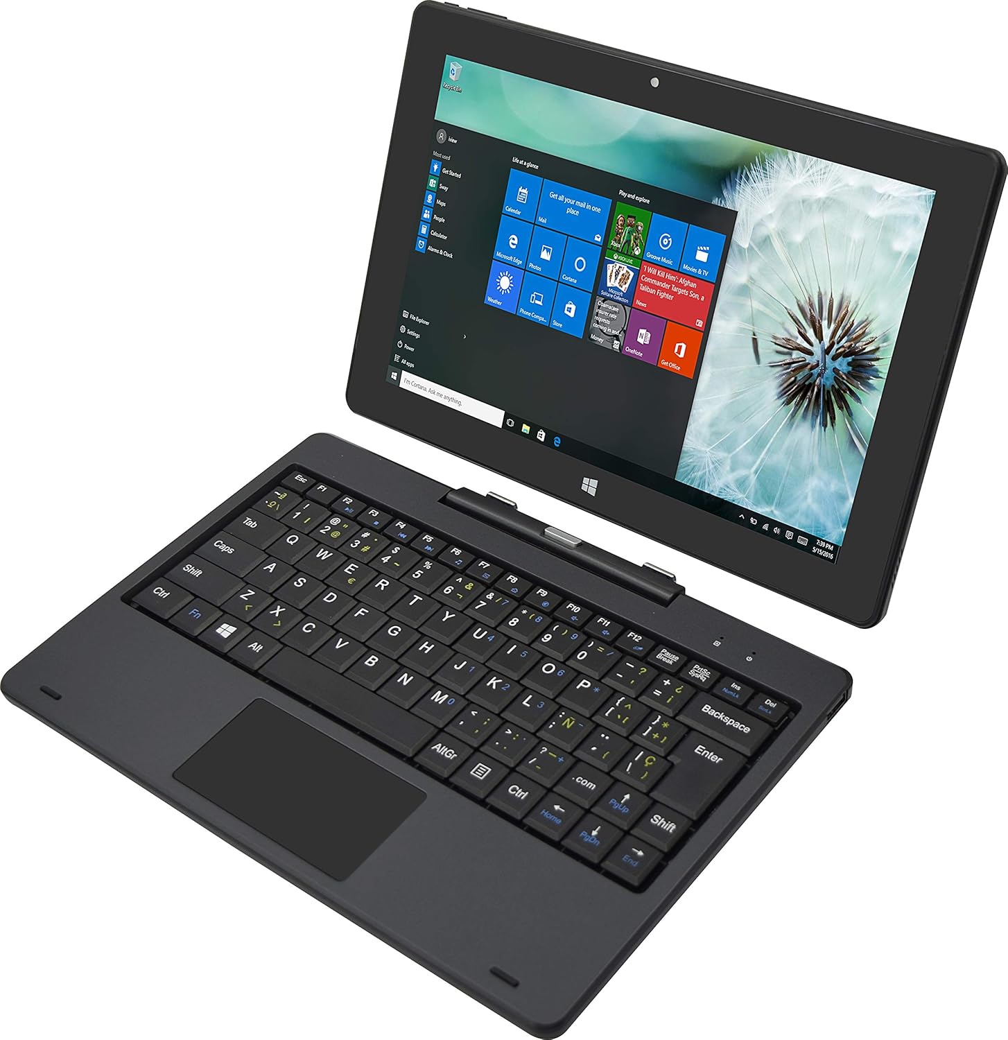 iView Magnus III 10.1" Touch Screen 1280 x 800 IPS High Resolution Intel Quad Core 4GB/64GB Windows 10 2-in-1 Laptop with Docking Keyboard