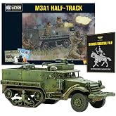 Wargames Delivered - Warlord Games Bolt Action: M3A1 Half-Track with Bonus Miniature STL Download - US Army 28mm WWII Tank Miniatures