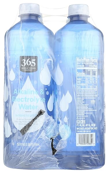 365 BY WHOLE FOODS MARKET, ALKALINE & ELECTROLYTE WATER, 6 PACK