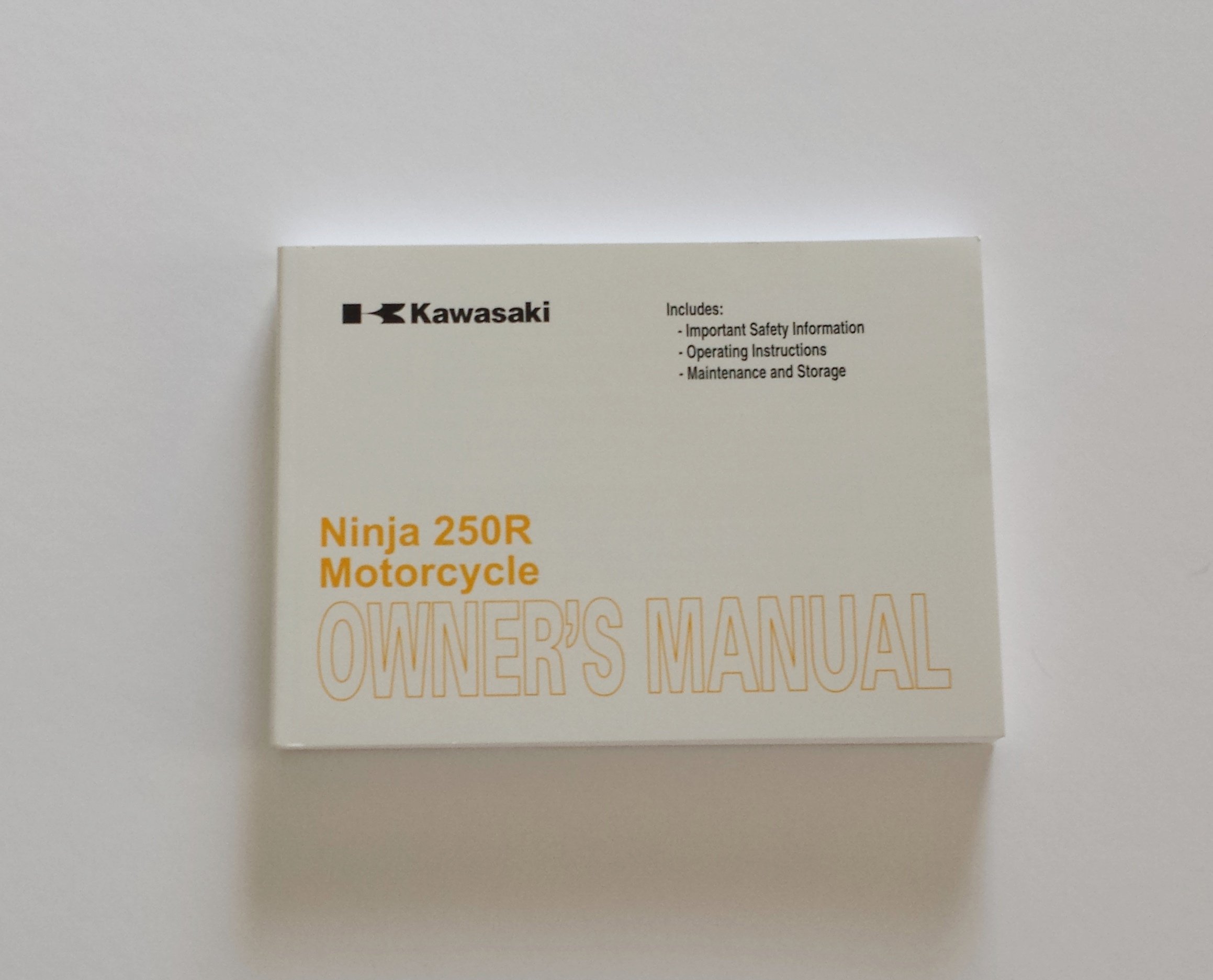 Kawasaki 2010 Ninja 250R Motorcycle Owners Manual EX250JA Paperback – 2009
