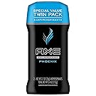 AXE Antiperspirant Deodorant Stick for Men, Phoenix, 2.7 oz, Twin Pack
