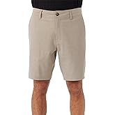 O'NEILL Men's 19 Inch Reserve Light Check Hybrid Shorts - Quick Dry Swim Trunks for Men with Fabric and Pockets