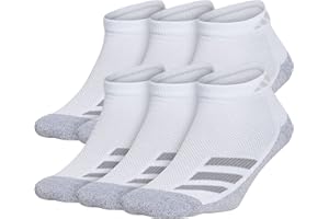 adidas Kids-Boy's/Girl's Cushioned Angle Stripe Low Cut Socks (6-Pair)