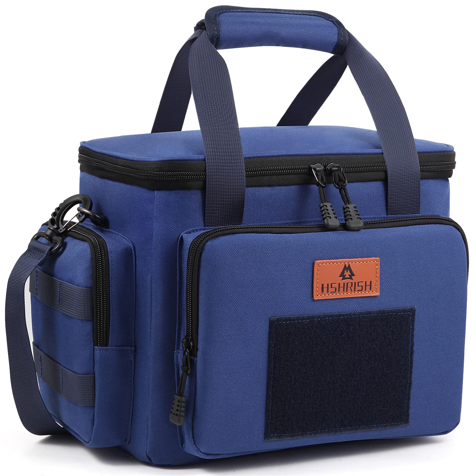 HSHRISH Lunch Bag for Men, Tactical Cooler Bag, Reusable Waterproof Leakproof Insulated Lunch Box for Adults Men Work Picnic Outdoor Camping Day trips Fishing, 12L Blue — image 1